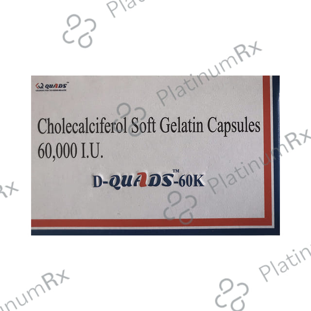 D Quads 60K Soft Gelatin Capsule 14s
