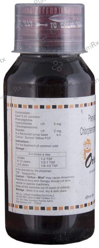 Oritus Mini 5/2mg Syrup 60ml