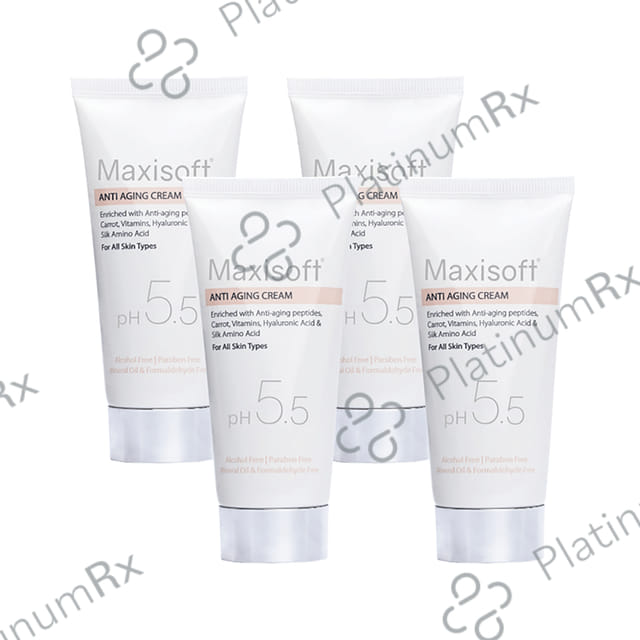 Maxisoft PH 5.5 Anti Aging Cream (50gm Each) 4 Tubes