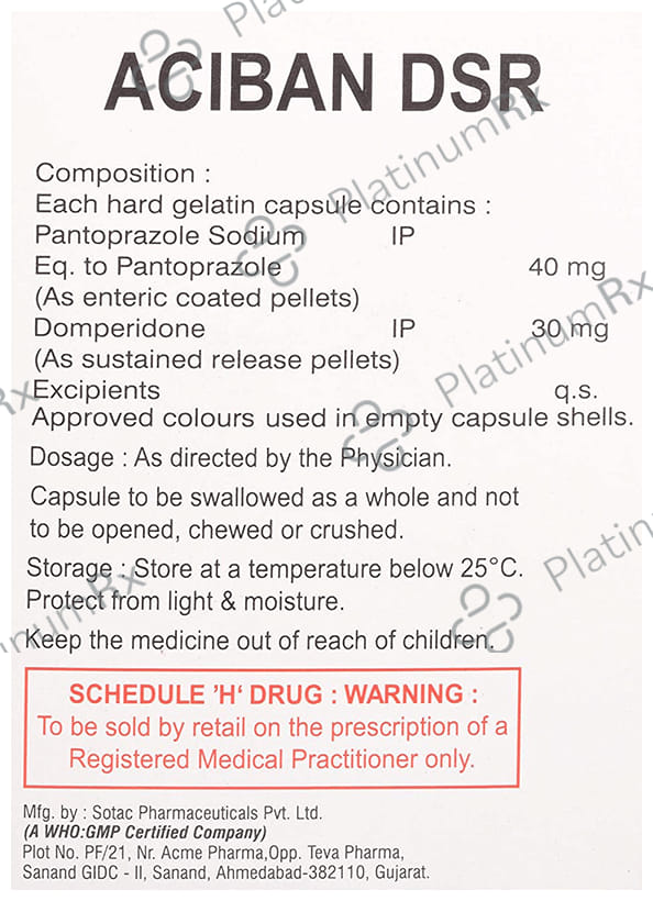 Aciban D SR 30/40mg Capsule 10s