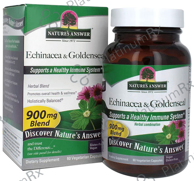 Nature's Answer Echinacea & Goldenseal Vegetarian Capsule