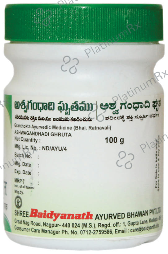 Baidyanath (Nagpur) Ashwagandhadi Ghruta
