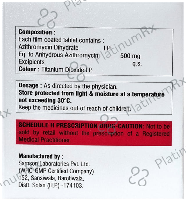 Zithrolen 500 Tablet
