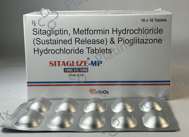 Sitaglize MP 100/15/500mg Tablet 10s