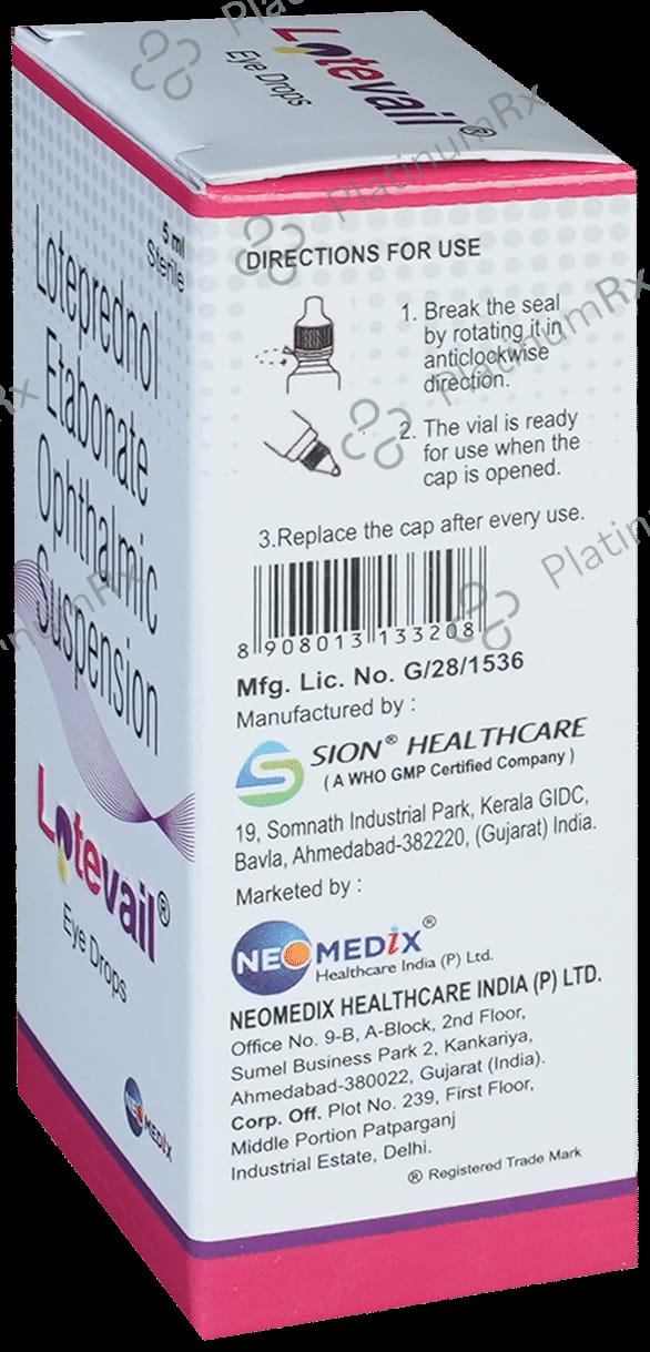 Lotevail Eye Drop 5ml