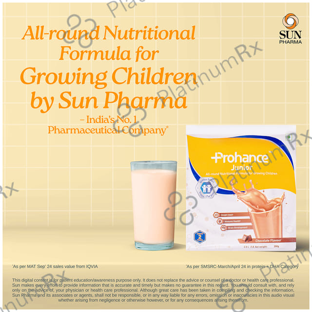 Prohance Junior Refill Chocolate Flavour Powder 200gm