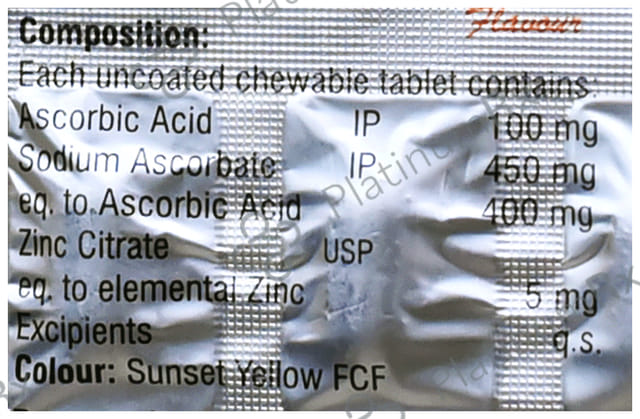 Citratone Chewable 400/5mg Tablet 15s