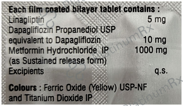 Linanext DM 1000mg Tablet 10s