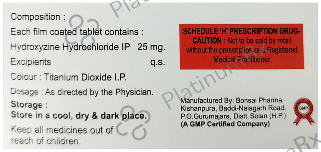 Prucalm 25mg Tablet 10s