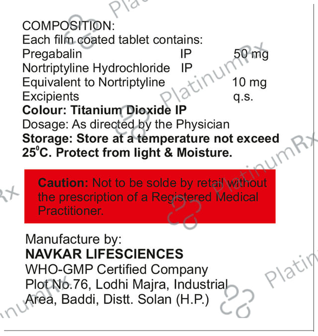 NT Peg LS 10/50mg Tablet 10s