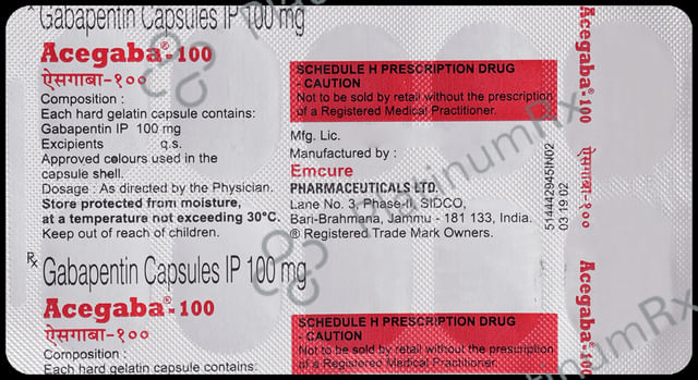 Acegaba 100mg Capsule 10s