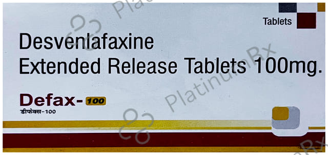 Defax 100mg Tablet ER 10s