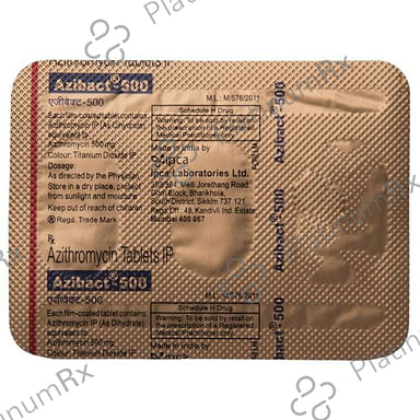 Azibact 500mg Tablet 5s