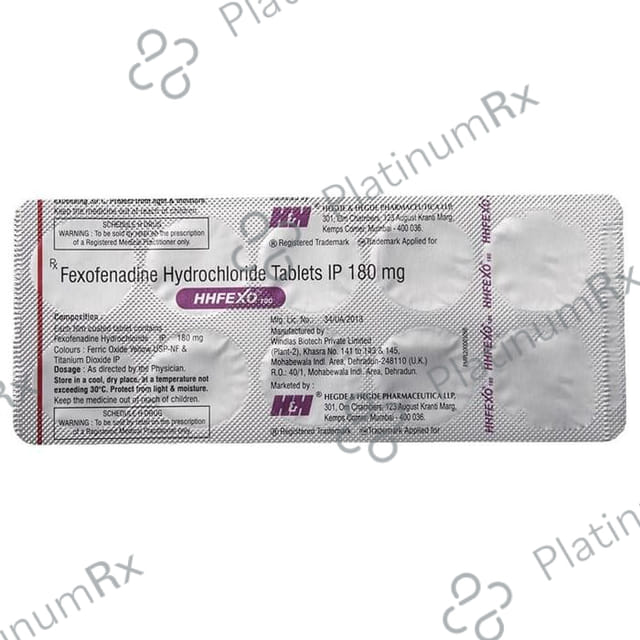 Hhfexo 180mg Tablet 10s