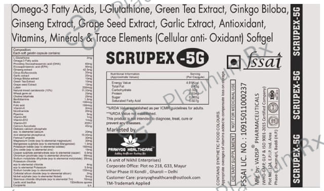 Scrupex 5g Soft Gelatin Capsule 10s