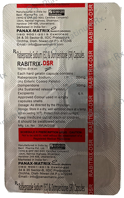 Rabitrix DSR 30/20mg Capsule 10s