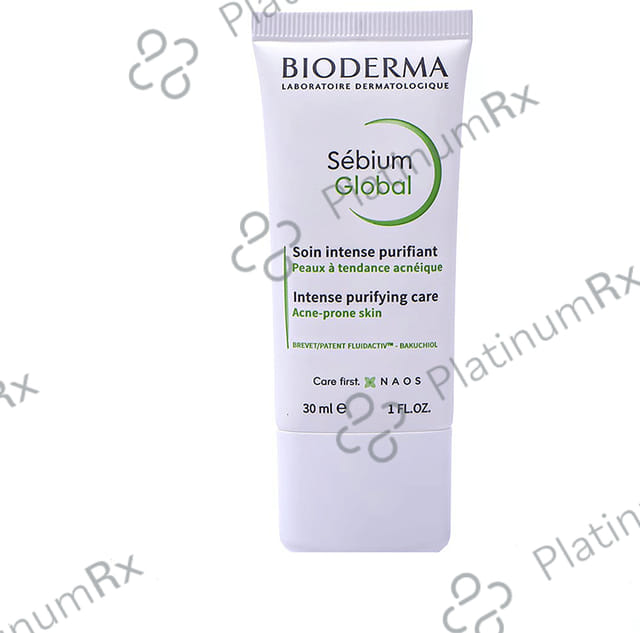 Bioderma Sebium Global Intense Purifying Cream - For Combination to Acne-Prone Skin