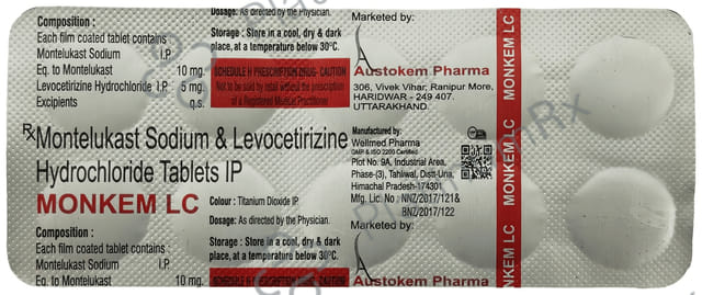 Monkem LC 5mg/10mg Tablet