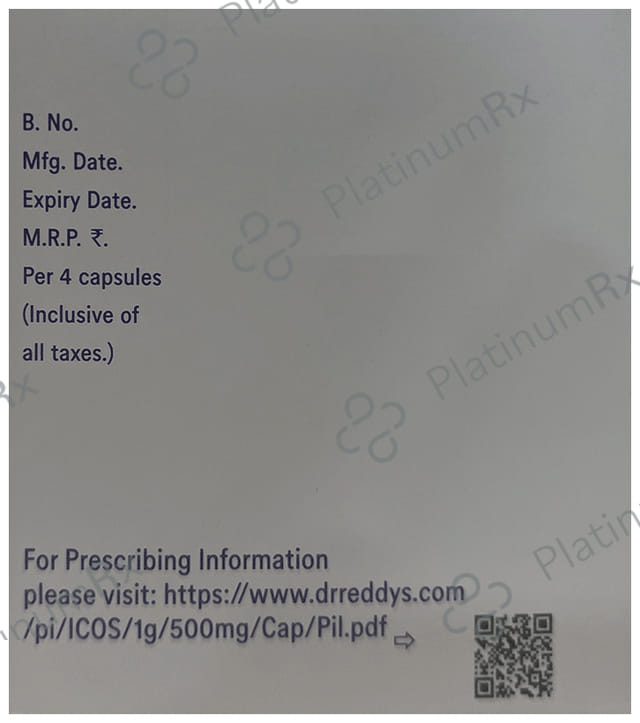 Icos 1000mg Capsule 4s