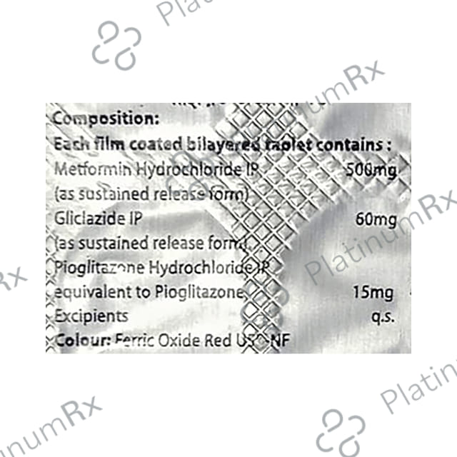 Glizid Total P 15/60/500mg Tablet SR 15s
