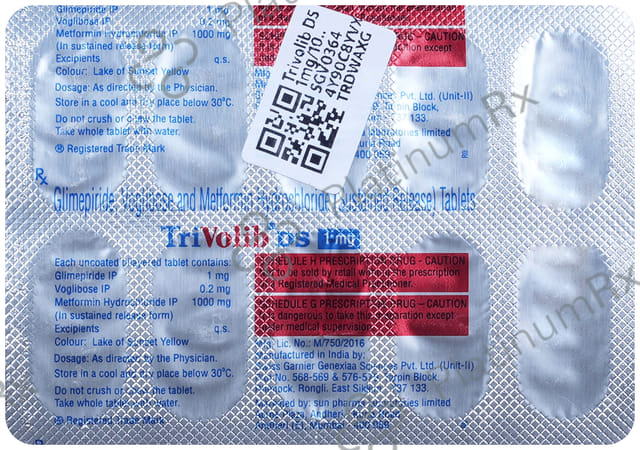 Trivolib DS 1mg/1000mg/0.2mg Tablet SR