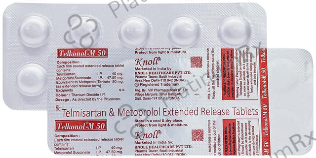 Telkonol M 50/40mg Tablet ER 10s