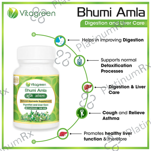 Vitagreen Bhumi Amla 500mg Capsule 60s