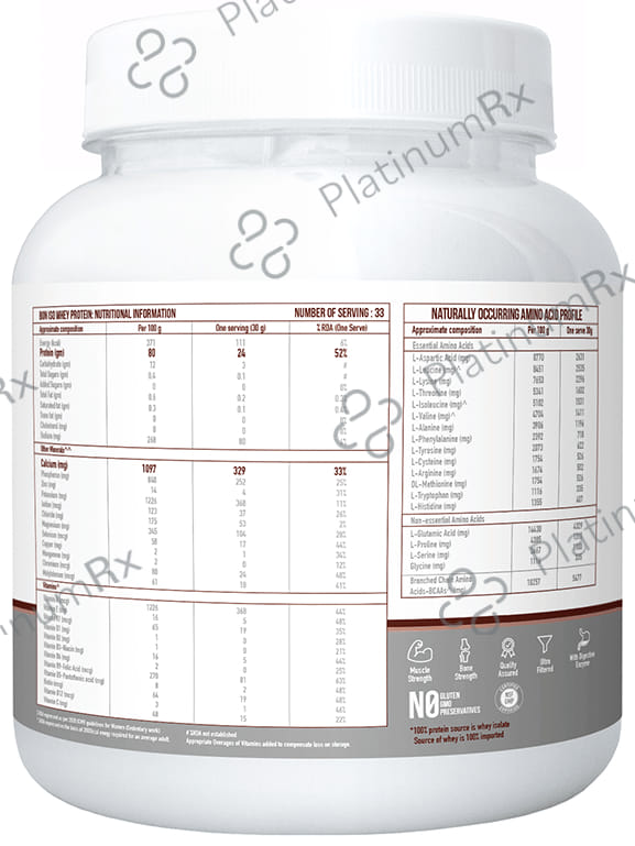 Bon ISO Whey 100% Protein Isolate Irish Chocolate Powder 1kg