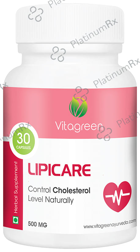 Vitagreen Lipicare 500mg Capsule