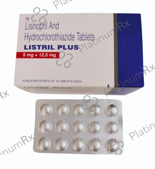 Listril Plus 12.5/5mg Tablet 15s
