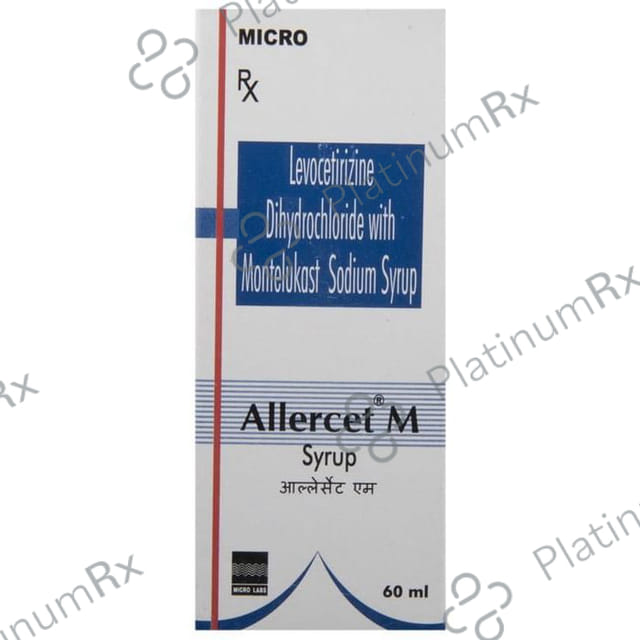 Allercet M 2.5/4mg Syrup 60ml