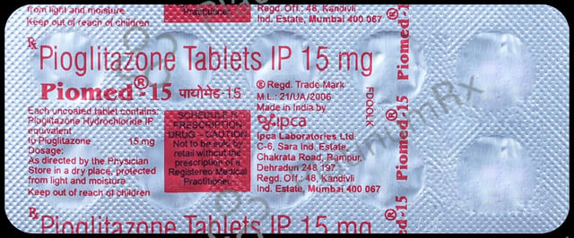 Piomed 15mg Tablet 10s