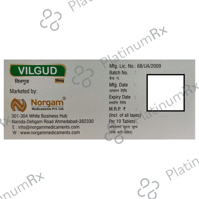 Vilgud 50mg Tablet