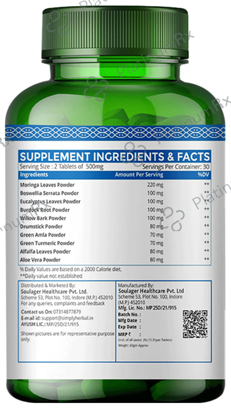 Simply Herbal Plant Based Joint Care Capsule