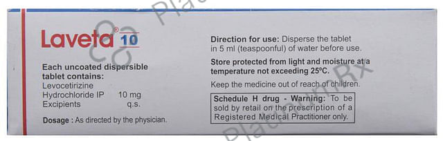 Laveta 10mg Tablet DT 15s