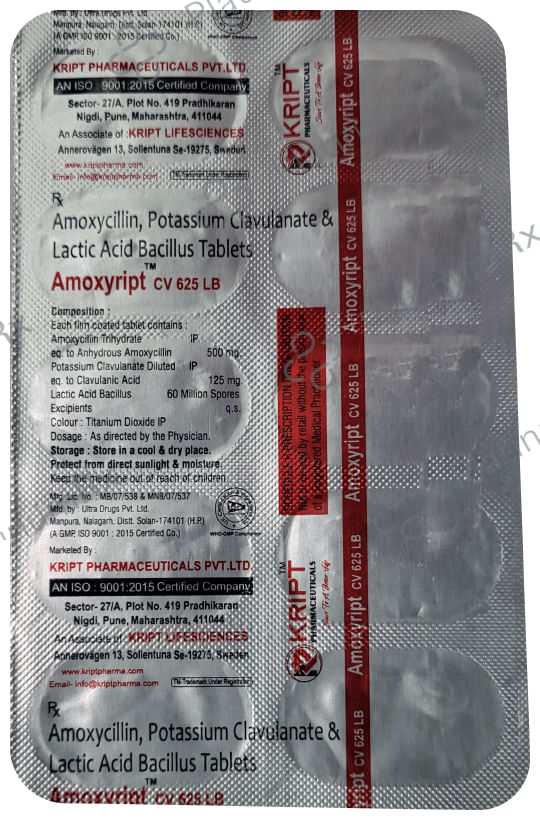 Amoxyript CV 625 LB Tablet