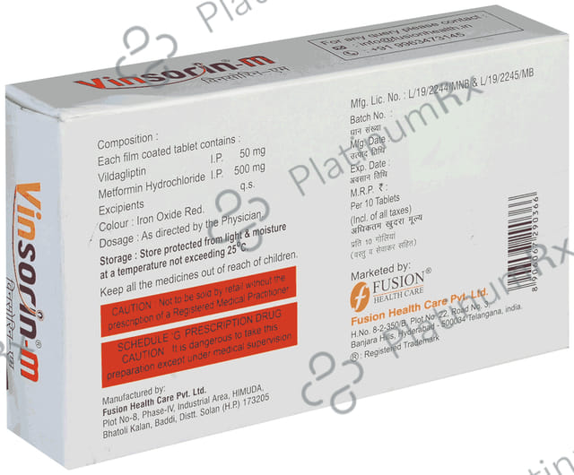 Vinsorin M 500/50mg Tablet 10s