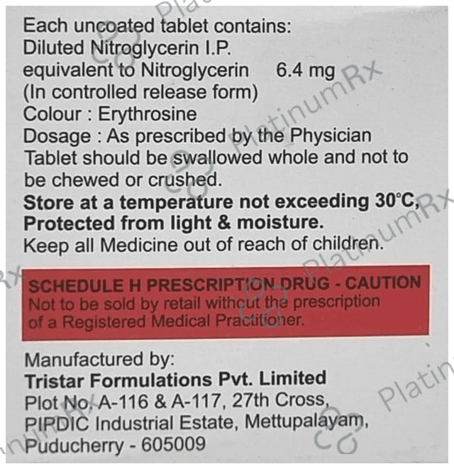 New GTN 6.4mg Tablet