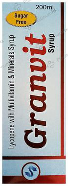 Granvit Syrup Sugar Free
