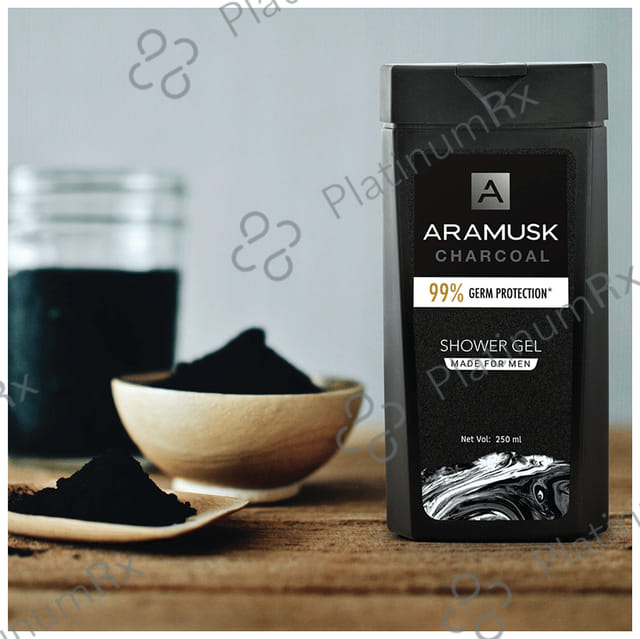 Aramusk Charcoal 99% Germ Protection Shower Gel