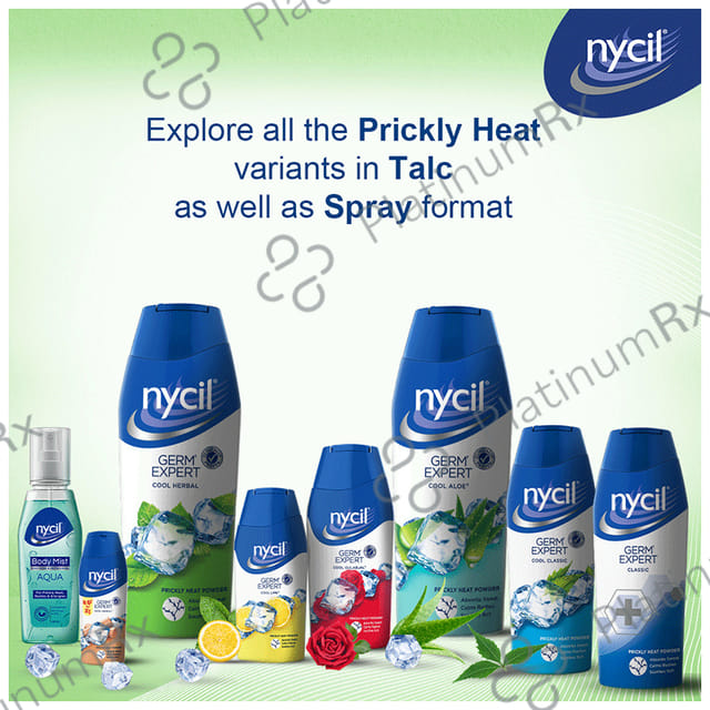 Nycil Cool Herbal Prickly Heat Powder 150gm