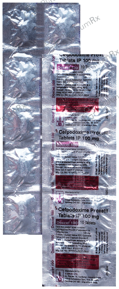 Doxcef 100mg Tablet 10s