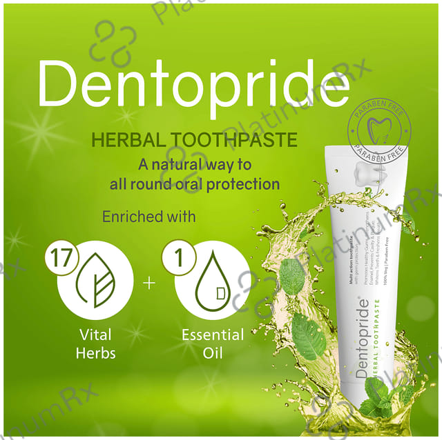 Dentopride Herbal Toothpaste (100gm Each) 1 Tube