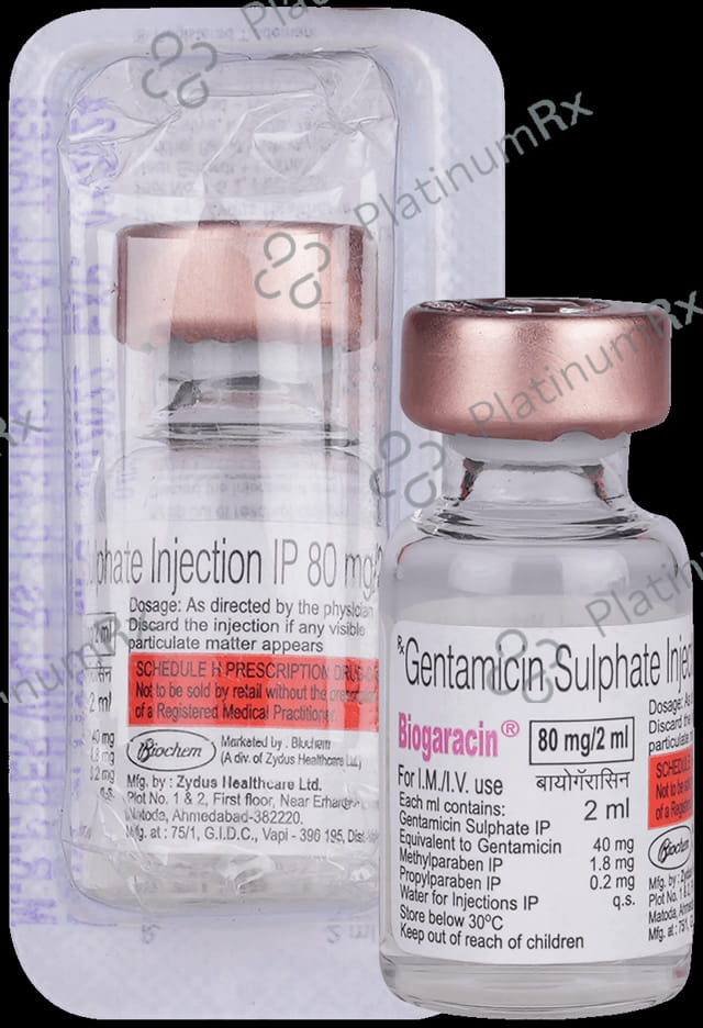 Biogaracin 80mg Injection 2ml