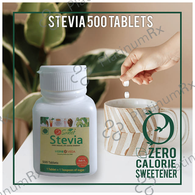 So Sweet Stevia Natural Sweetener for Diabetics - Zero Calorie - Tablet 500 tablets