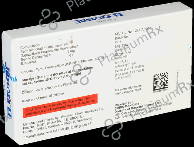 Justoza 5mg Tablet 15s