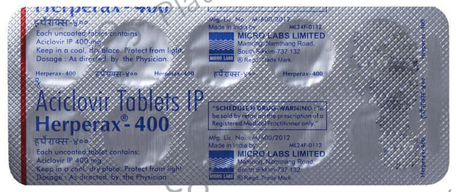 Herperax 400mg Tablet 10s
