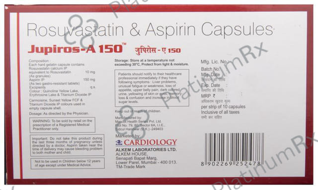 Jupiros A 150/10mg Capsule 10s