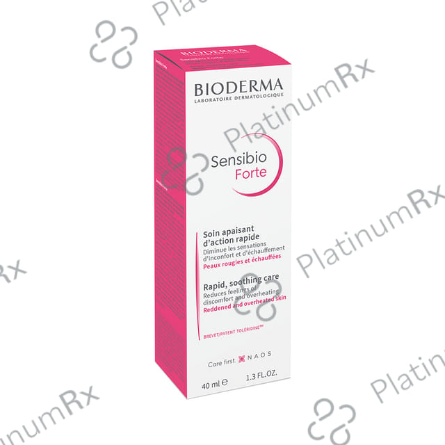 Bioderma Sensibio Forte Rapid Soothing Cream for Sensitive Skin - Paraben Free