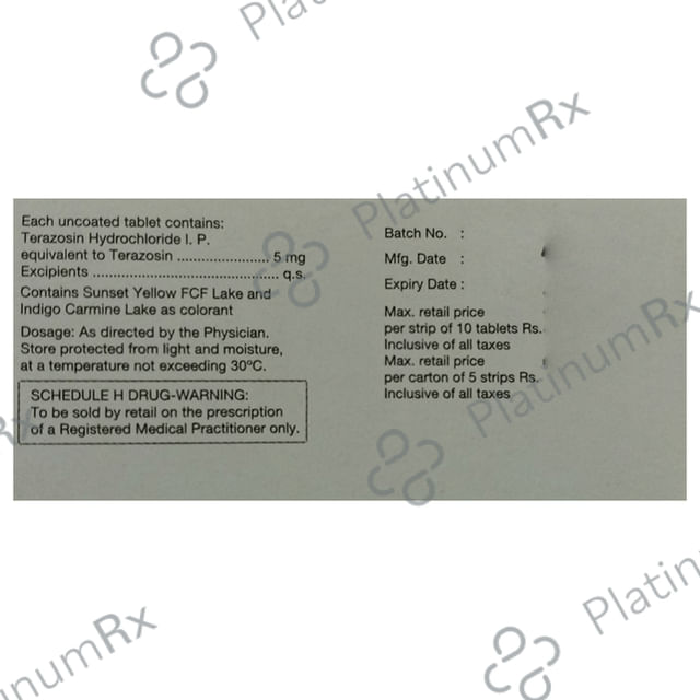 Hytrin 5mg Tablet 10s